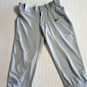 Nike Climalite Silver Belted Tapered Reinforced Knees Sport Athletic Sz.‎ S Pant